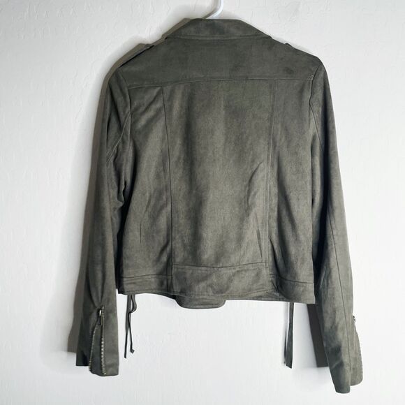 Ellison Faux Suede Moto Jacket - Picture 3 of 5